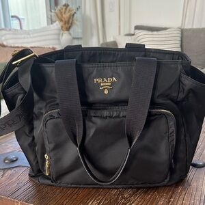 Prada Black Re-Nylon Messenger Bag